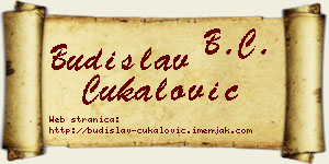 Budislav Čukalović vizit kartica